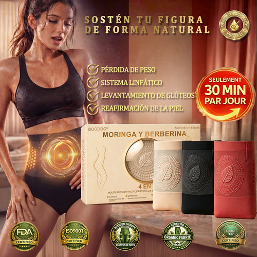 Tienda Oficial de la Marca | 💎 BQODQO® 2026 Moringa & Berberina 4-en-1 Pantalones Esculpe y Quema Grasa con Micro-Partículas