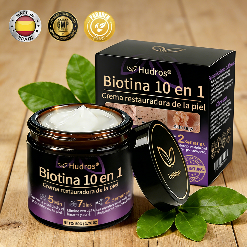 𝐅𝐚𝐛𝐫𝐢𝐜𝐚𝐝𝐨 𝐲 𝐞𝐧𝐯𝐢𝐚𝐝𝐨 𝐝𝐞𝐬𝐝𝐞 𝐄𝐬𝐩𝐚ñ𝐚 ✨𝐇𝐮𝐝𝐫𝐨𝐬® 𝐁𝐢𝐨𝐭𝐢𝐧 𝟏𝟎-𝐞𝐧-𝟏 𝐂𝐫𝐞𝐦𝐚 𝐫𝐞𝐬𝐭𝐚𝐮𝐫𝐚𝐝𝐨𝐫𝐚 𝐝𝐞 𝐥𝐚 𝐩𝐢𝐞𝐥 ☘️☘️