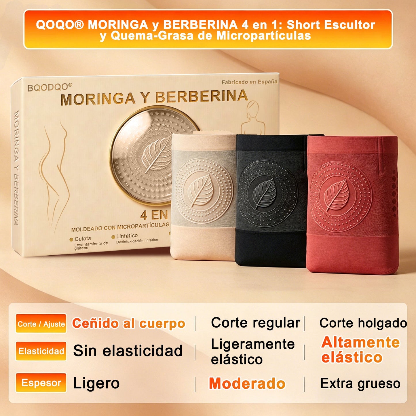 Tienda Oficial de la Marca | 💎 BQODQO® 2026 Moringa & Berberina 4-en-1 Pantalones Esculpe y Quema Grasa con Micro-Partículas
